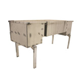Vintage Industrial Mid-Century Modern Aluminum Folding Desk