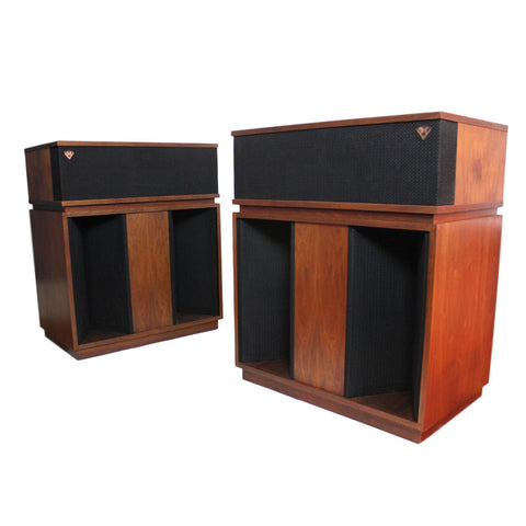 Rare Pair of Stunning Vintage 1973 Klipsch Model BK WO Belle Loud Speakers Loudspeakers