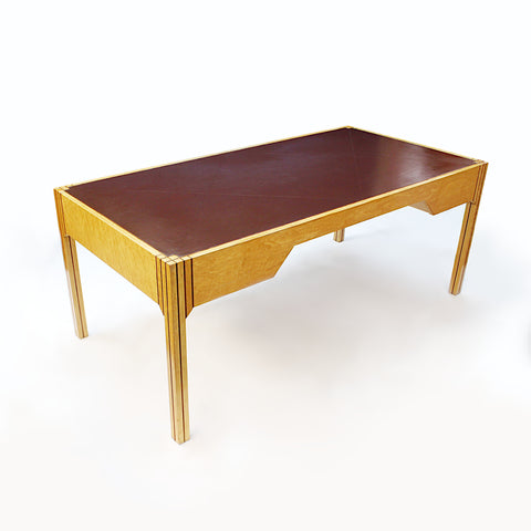 Rare 1980s Mid Century Art Deco Executive Table Desk by Pierre Paulin for Baker