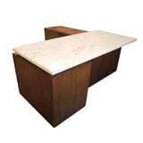 Mid-Century Modern Terrazzo Top Executive Desk from Playboy Offices in Chicago