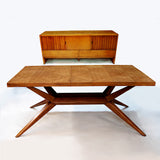 Mid-Century Modern Dining Table & Sideboard Set by Harold Schwartz for Romweber
