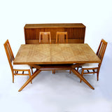 Mid-Century Modern Dining Table & Sideboard Set by Harold Schwartz for Romweber