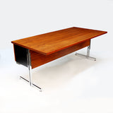 Rare 1960s Mid-Century Modern Minimalist Executive Desk by Hugh Acton for Vecta