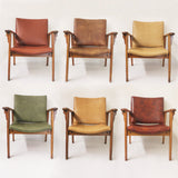 Vintage Mid-Century Modern Ranch Oak Side Chairs from Yellowstone National Park