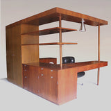 Vintage 1949 Mid-Century Modern Custom L-Shaped Office Desk by George Nelson