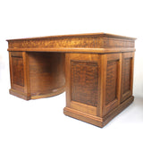 Rare 1888 Queen Anne No. 8 Walnut Rotary Desk by the Wooton Desk Mfg. Co.