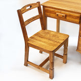 Rare Vintage Rustic Western Oak Desk & Chair Set from Yellowstone National Park
